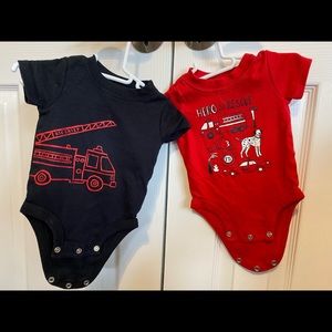 Carters size 3 month fire onsies